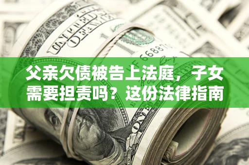 北京父亲欠债被告上法庭，子女需要担责吗？这份法律指南必须看完