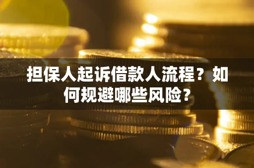 北京担保人起诉借款人流程？如何规避哪些风险？